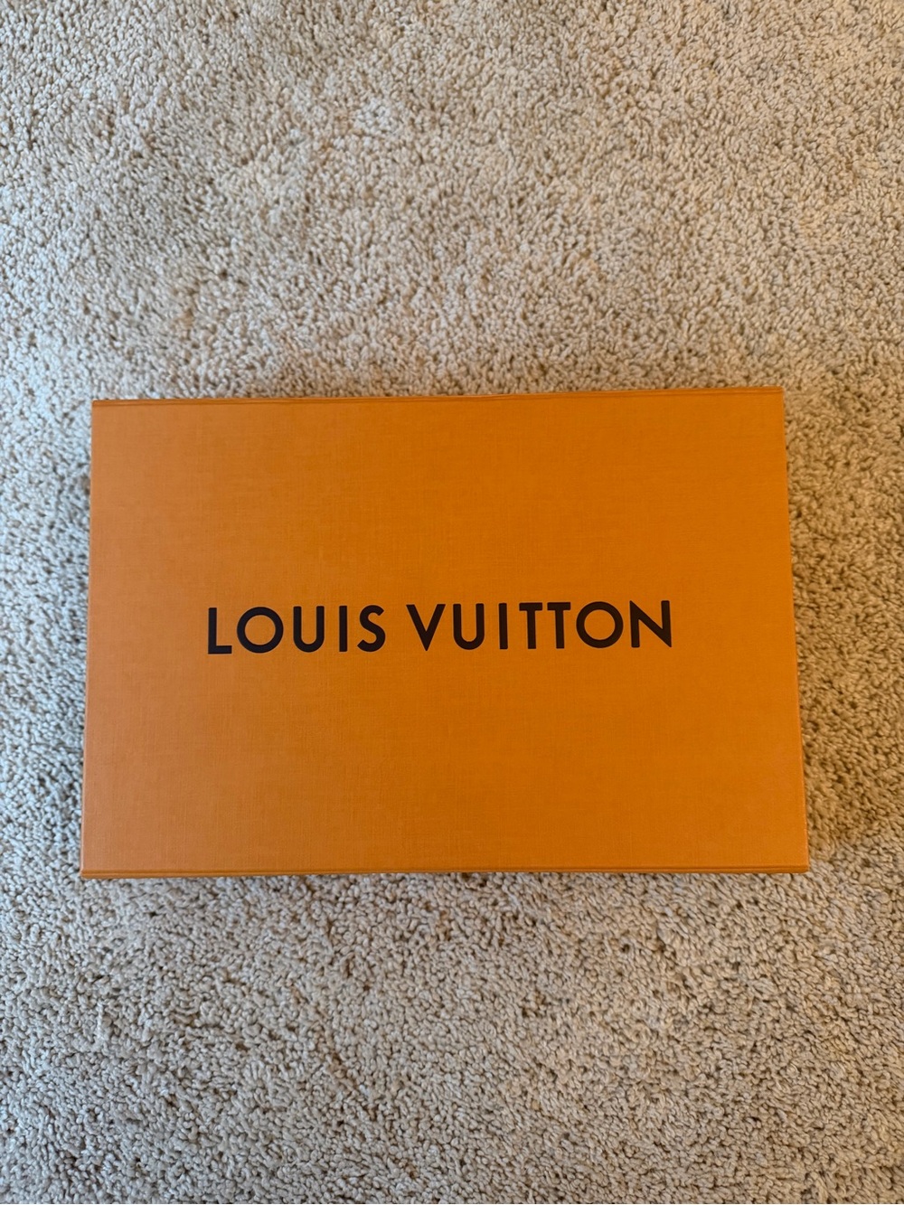 Louis Vuitton Orange Box with Black Logo